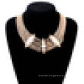 New design chunky gold stainless steel statement necklace
